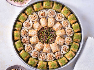 Special Tray Mix Fresh Baklava with Pistachio & Walnuts - TurkishTaste.com