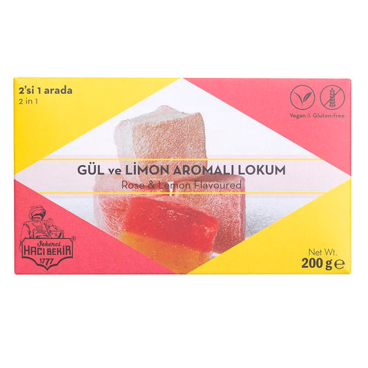 Turkish Delight with Rose and Lemon Flavored - TurkishTaste.com