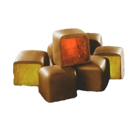 Turkish Delight Lemon and Rose Flavored Chocolate Coated - TurkishTaste.com