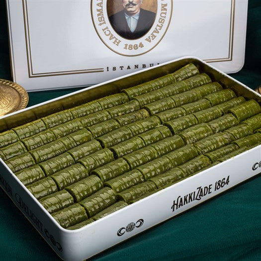 Pistachio Roll in Metal Gift Box - TurkishTaste.com