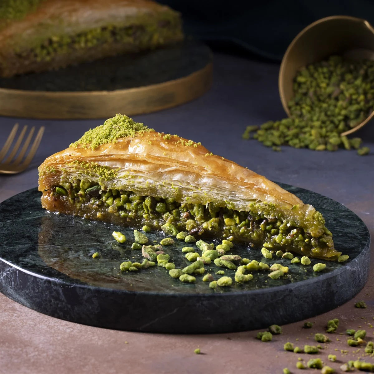 Fresh Carrot Slice Baklava with Pistachio