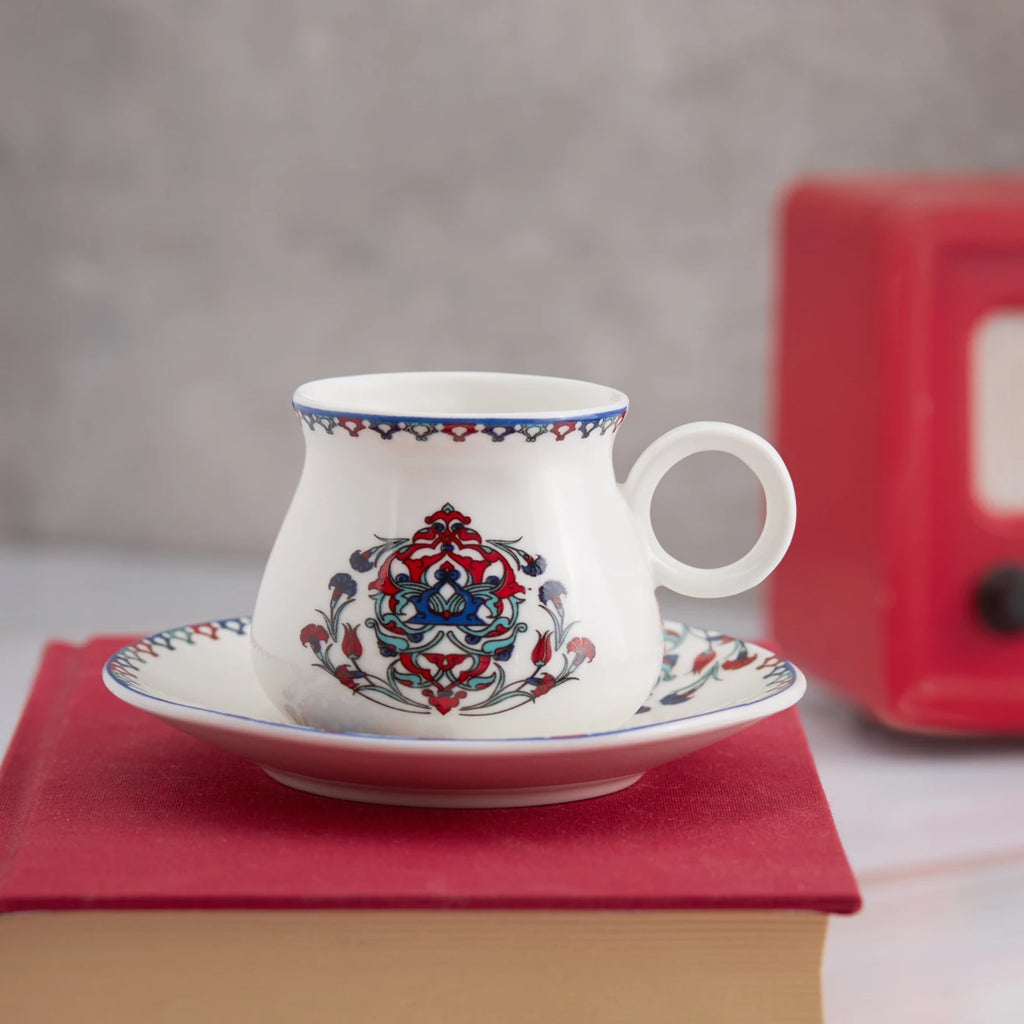 Turkish Coffee Cup Set - Seljuq Design