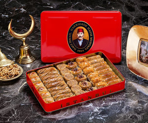 Assorted Walnut Baklava in Metal Gift Box