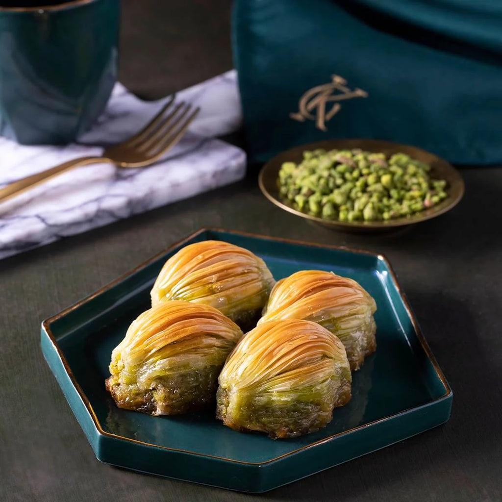 Fresh Midye (Mussel) Baklava with Pistachio