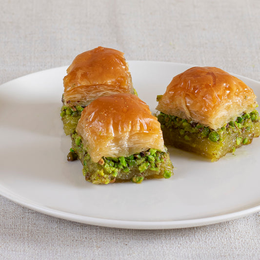 Fresh Turkish Baklava with Pistachio