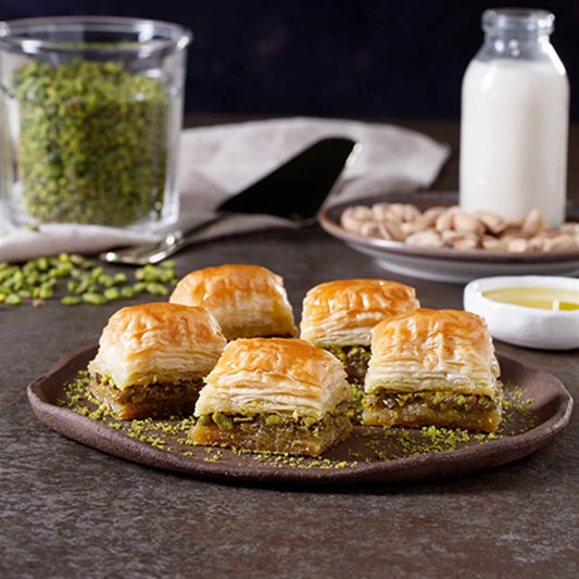 Fresh Vegan Baklava with Pistachio