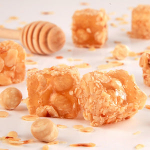 Fillet Hazelnut Coated Turkish Delight with Orange Flavored