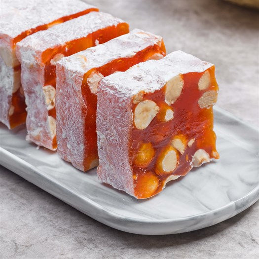 Orange Hazelnut Croquant Turkish Delight - TurkishTaste.com