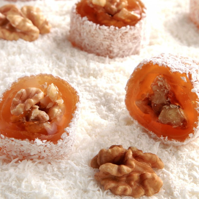 Fresh Turkish Delight with Walnut