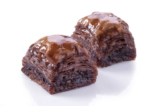 Fresh Chocolate Baklava with Hazelnuts - TurkishTaste.com
