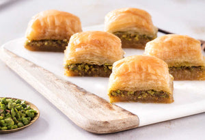 Fresh Baklava with Pistachio - TurkishTaste.com