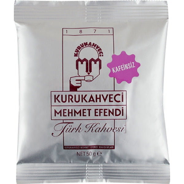 Decaf Turkish Coffee Kurukahveci Mehmet Efendi 50g - TurkishTaste.com