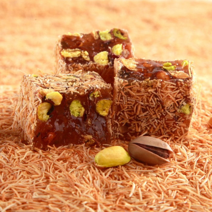 Turkish Delight Kadayif Covered with Pistachio