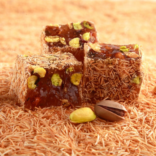 Turkish Delight Kadayif Covered with Pistachio