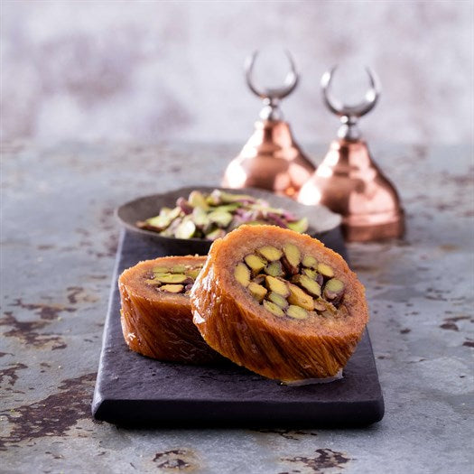 Halep Kadayif with Pistachio - TurkishTaste.com