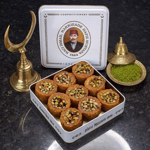 Halep Kadayif with Pistachio - TurkishTaste.com