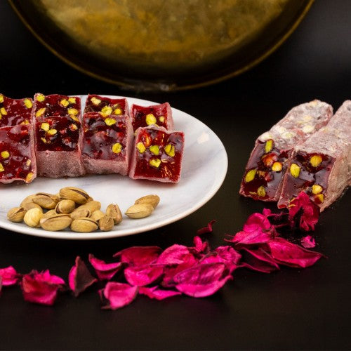Turkish Delight with Pomegranate and Pistachio