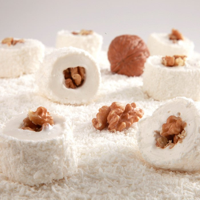 Sultan Turkish Delight with Coconut Covered and Walnut Filling