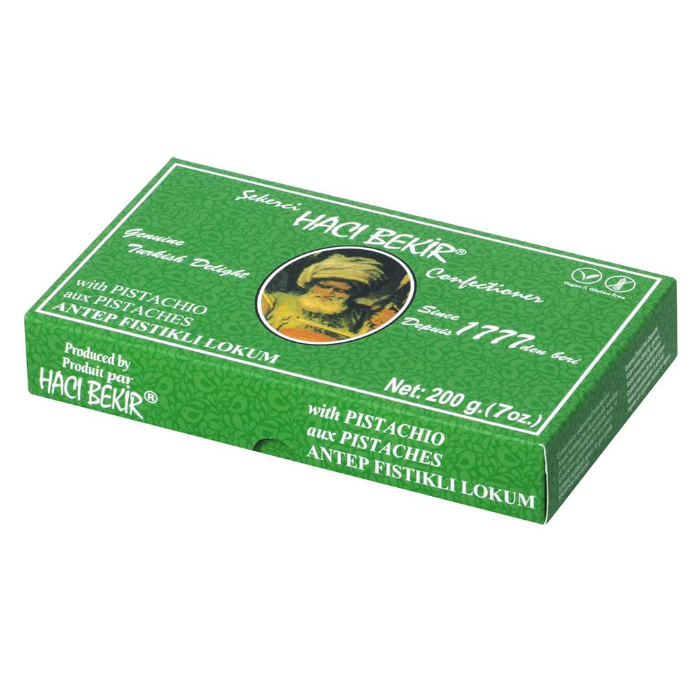 Turkish Delight with Extra Pistachio - TurkishTaste.com