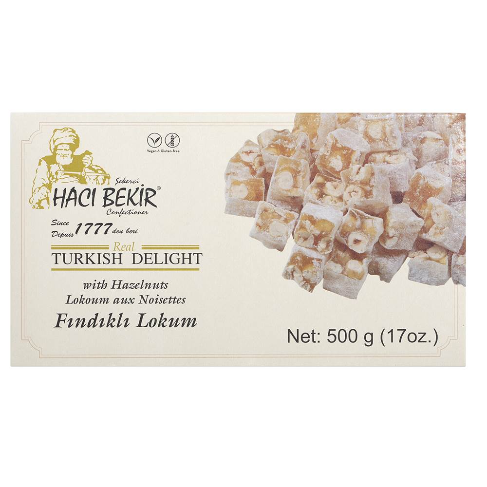 Turkish Delight with Hazelnut - TurkishTaste.com