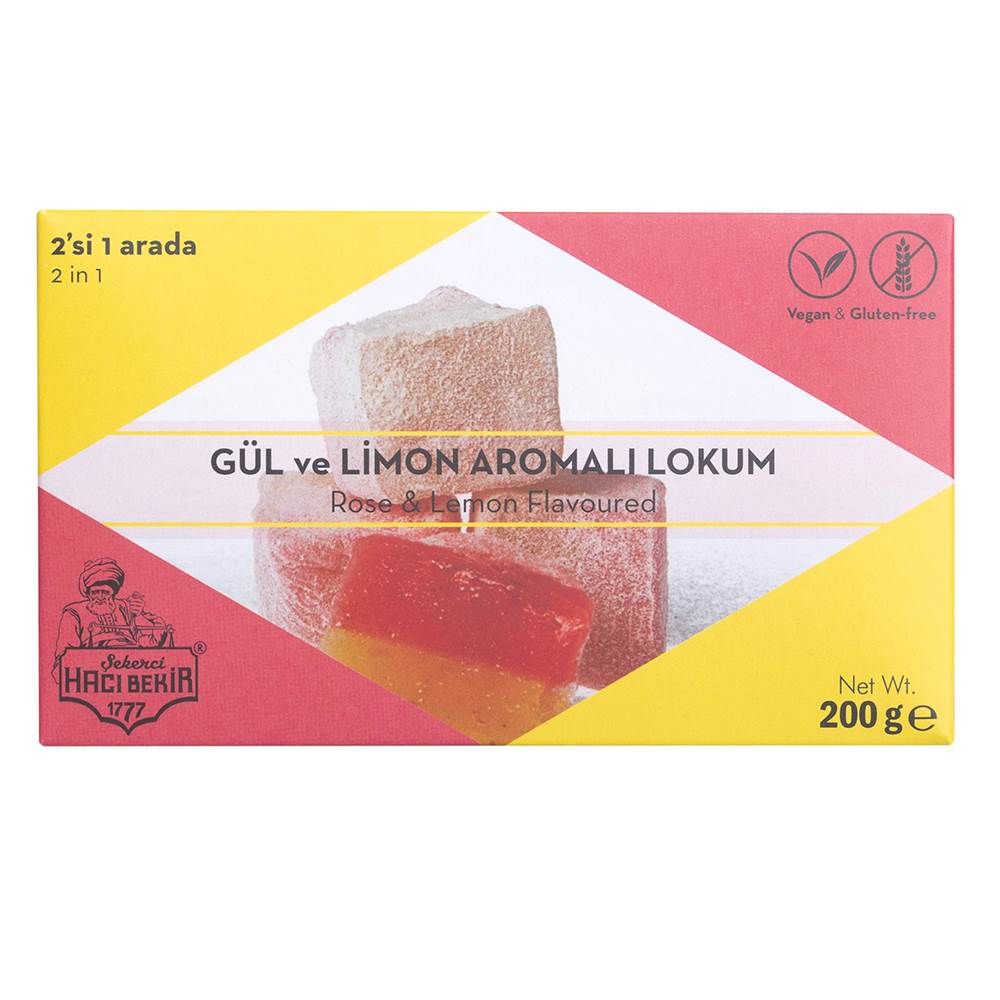 Turkish Delight with Rose and Lemon Flavored - TurkishTaste.com