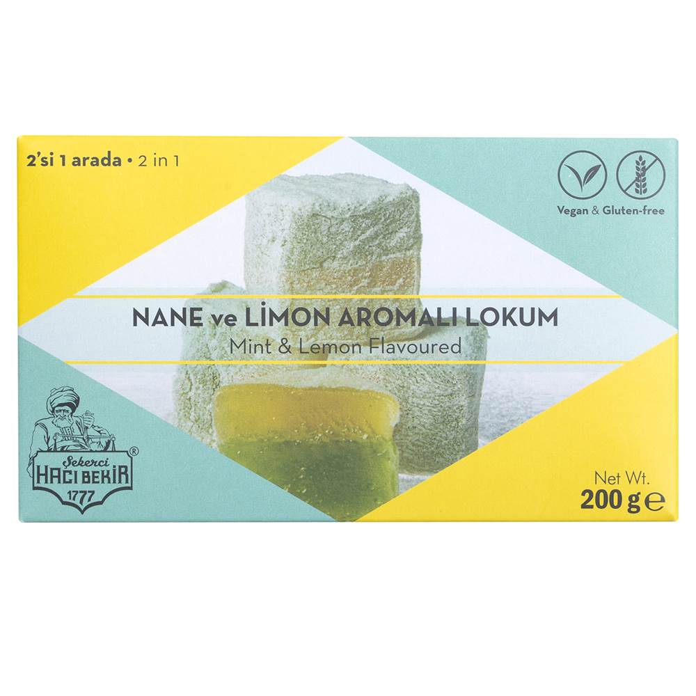 Turkish Delight with Mint and Lemon Flavored - TurkishTaste.com