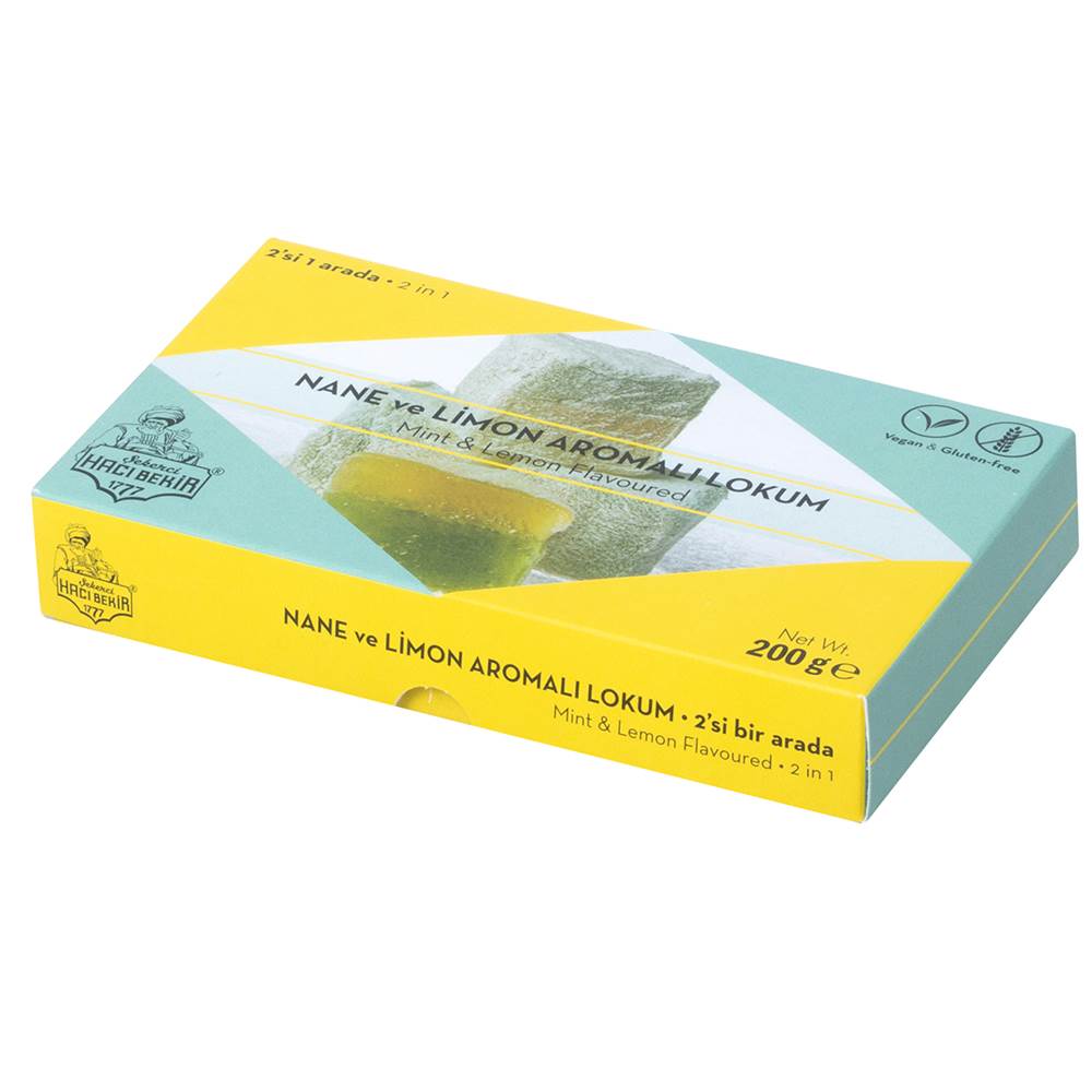 Turkish Delight with Mint and Lemon Flavored - TurkishTaste.com