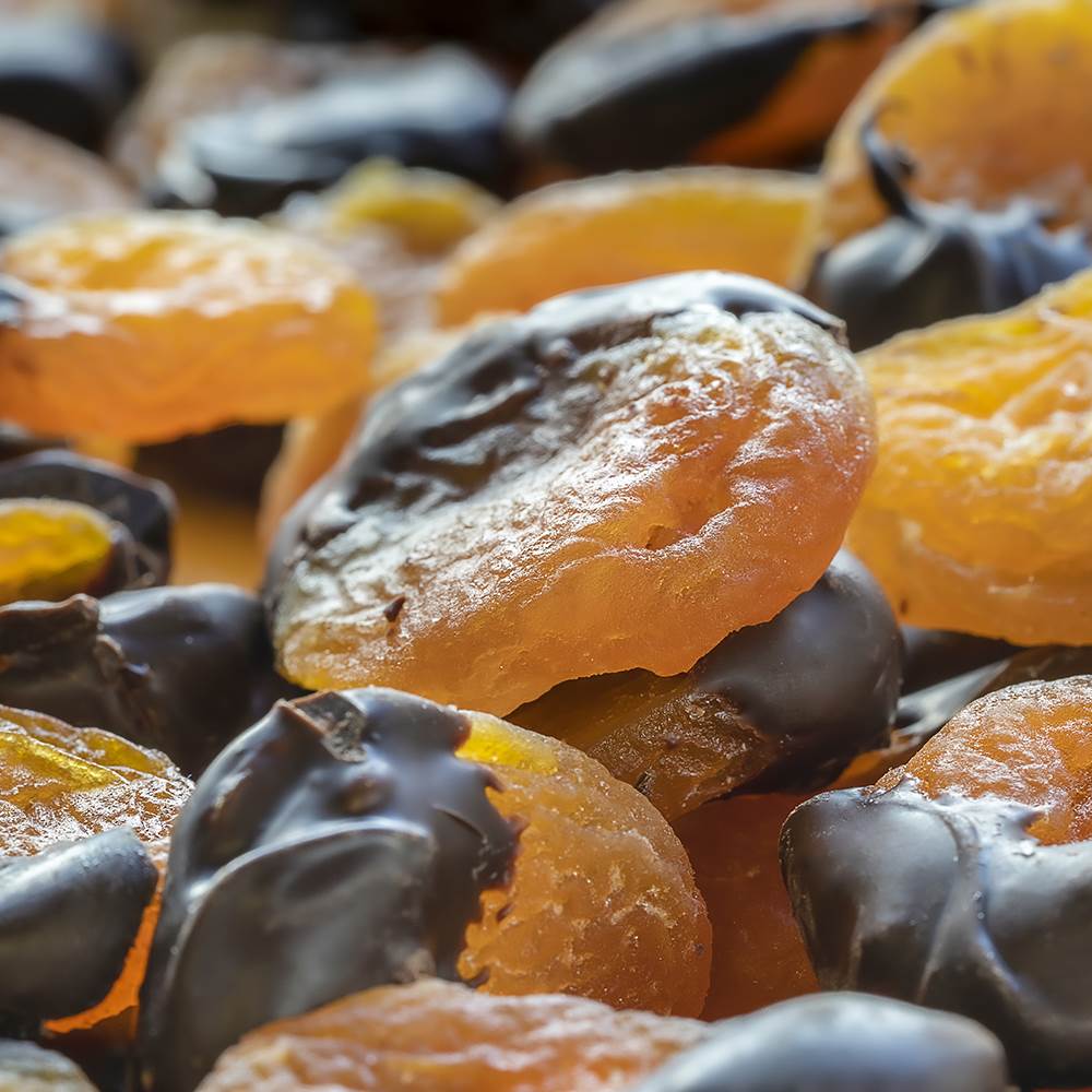 Dark Chocolate Coated Apricot Candy - TurkishTaste.com