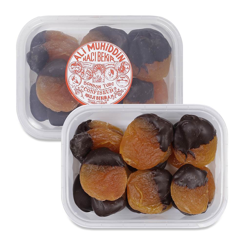 Dark Chocolate Coated Apricot Candy - TurkishTaste.com