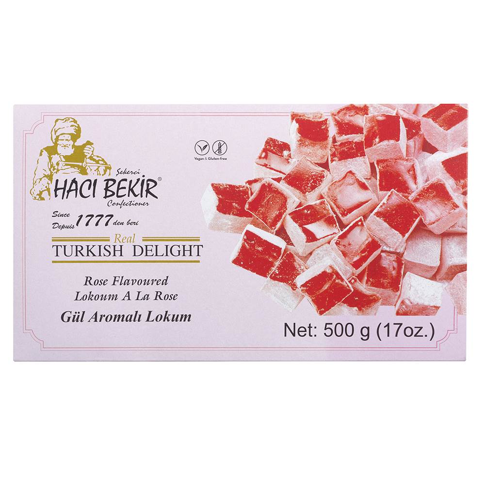 Turkish Delight with Rose Flavored - TurkishTaste.com