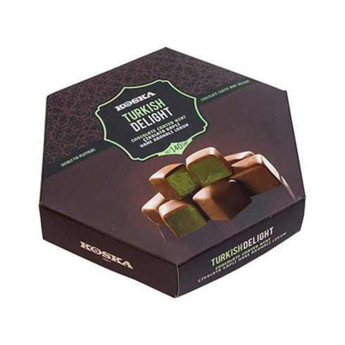 Turkish Delight Mint Flavored Chocolate coated - TurkishTaste.com