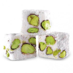 Turkish Delight with Extra Pistachio - TurkishTaste.com