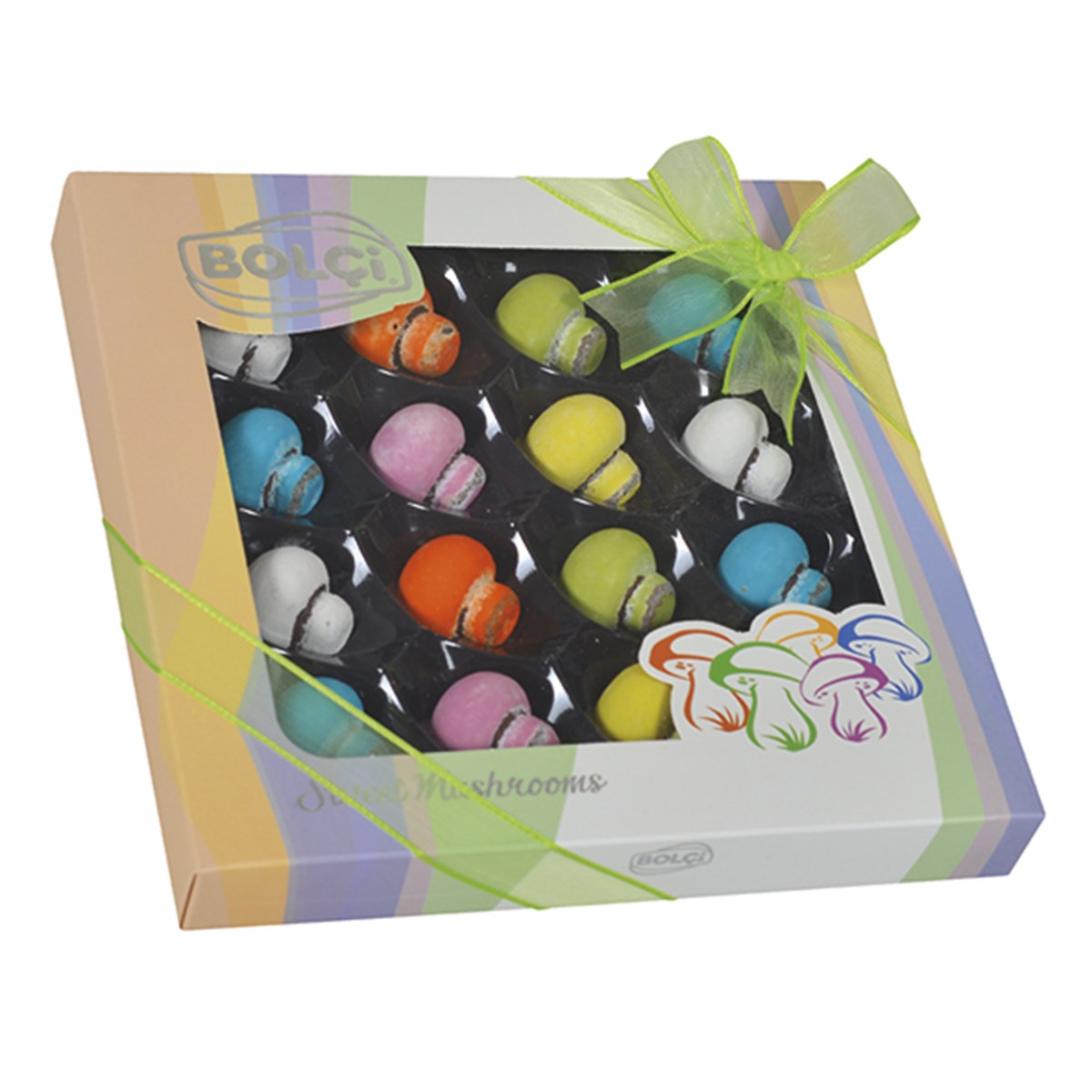Colorful Mushroom Chocolate Dragee