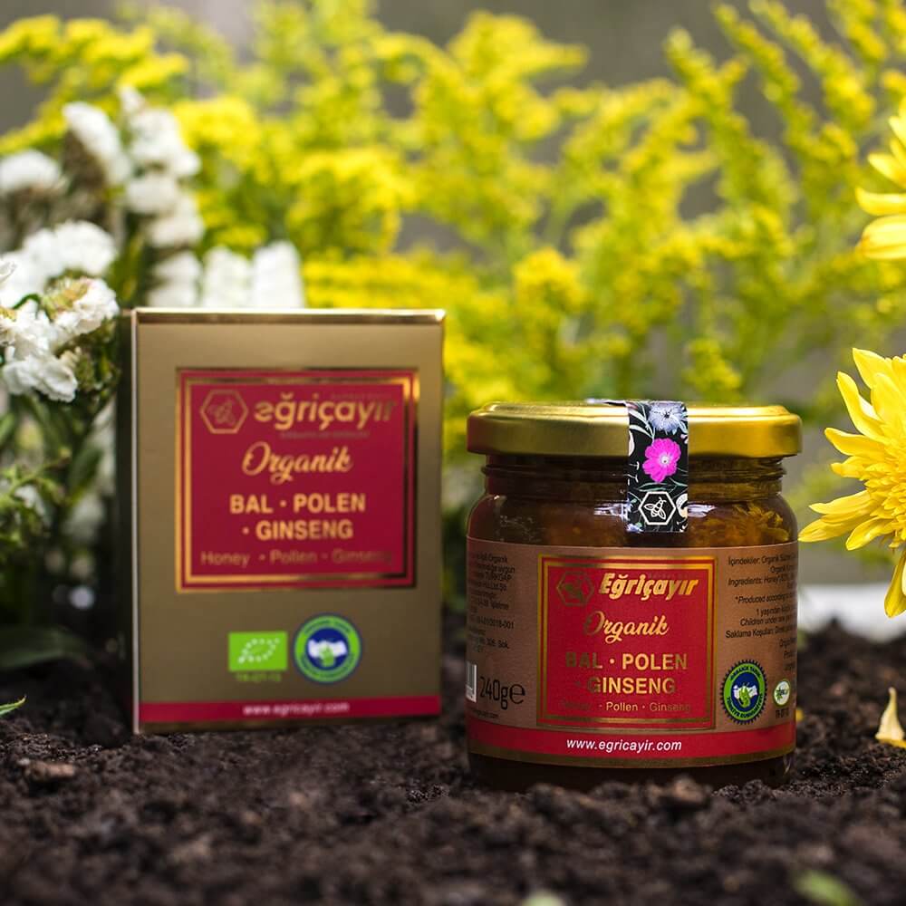 Organic Honey, Pollen, Ginseng Mix - TurkishTaste.com