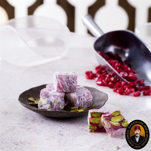 Double Pistachio Roasted Pomegranate Turkish Delight - TurkishTaste.com