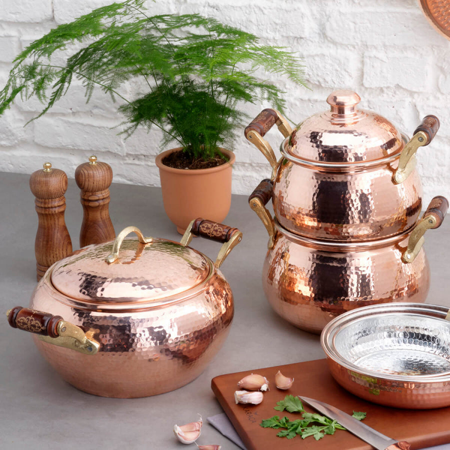 Handmade Copper Saucepan - Sphere