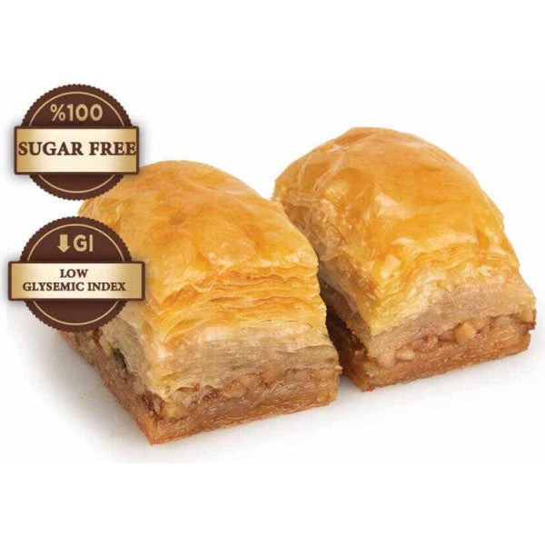 Fresh Diabetic Sugar Free Baklava with Walnuts - TurkishTaste.com