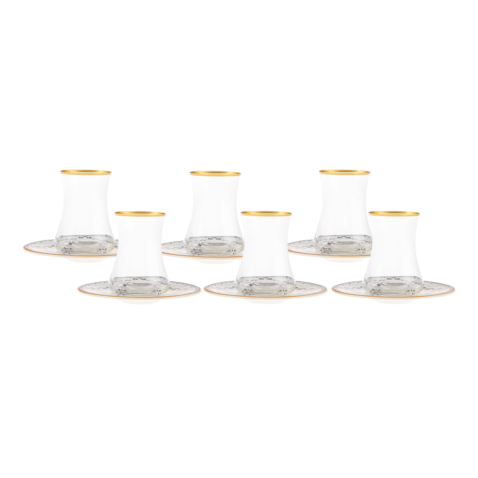 Turkish Tea Cup Set - Seljuq Design