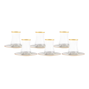 Turkish Tea Cup Set - Seljuq Design