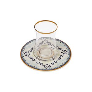 Turkish Tea Cup Set - Seljuq Design